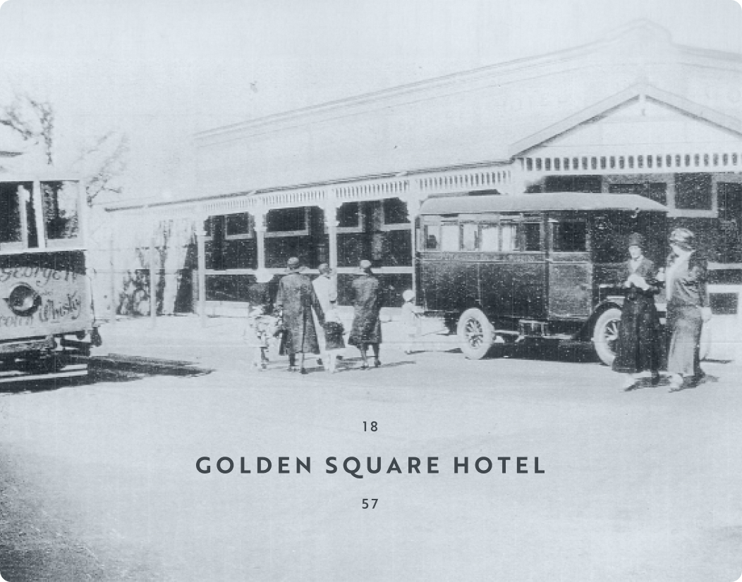 golden square hotel old front photo